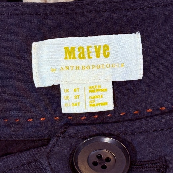 Women’s MAEVE by Anthropologie Eve Ponte Wide-Leg black leopard Pants. Size 2T - Picture 10 of 11